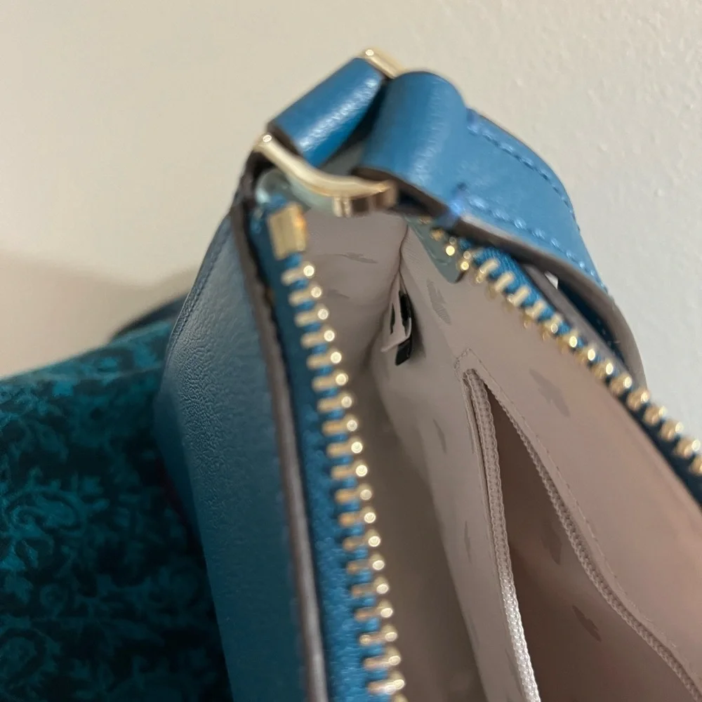 Kate Spade Peacock Crossbody Bag with Gold Hardware - Picture 9 of 10